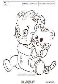 daniel-tiger boyama sayfaları